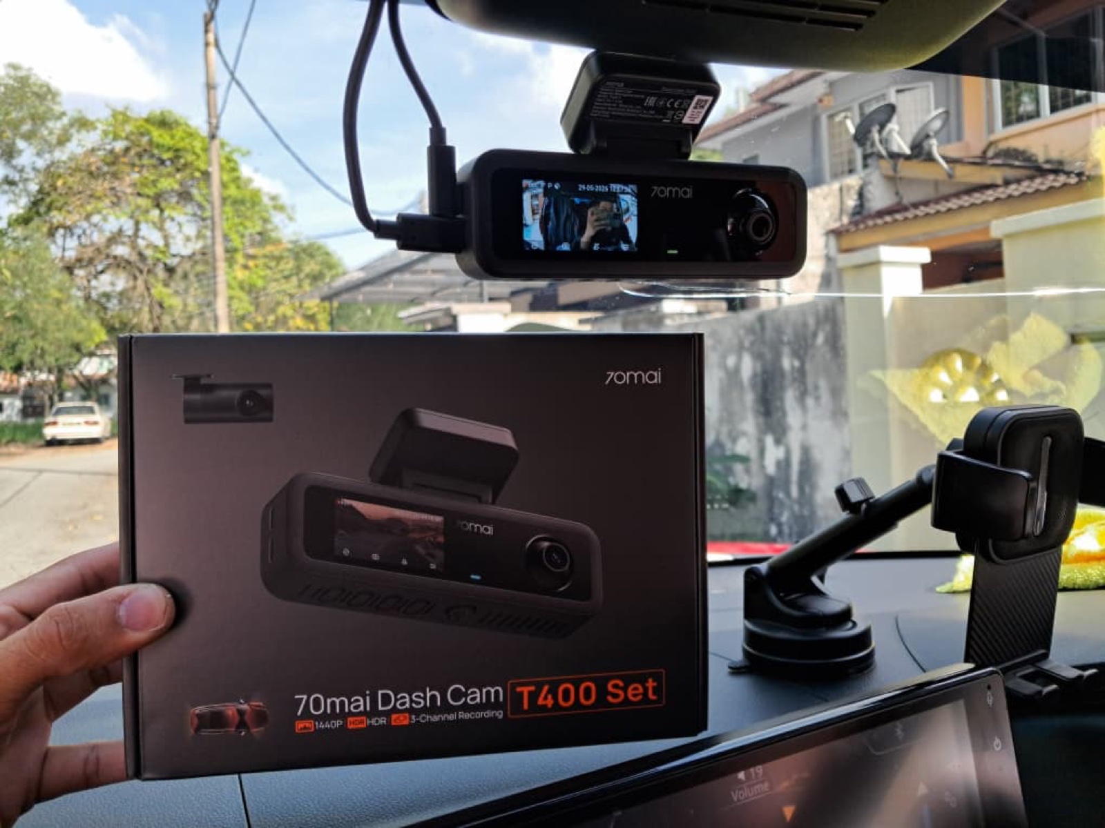 Perodua Ativa — front-facing dashcam view