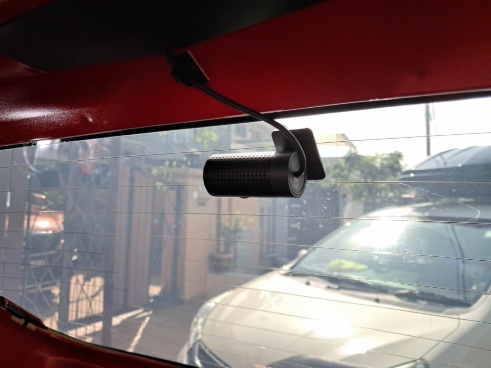 Perodua Ativa — rear-facing dashcam view